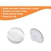 Carytalee 30PC White12.5mm Satin Fabric Cloth Covered Buttons with Shank Round for Wedding Bridal Dress Buttons DIY Sewing Clothing Dress Handmade Craft Buttons