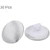 Carytalee 30PC White12.5mm Satin Fabric Cloth Covered Buttons with Shank Round for Wedding Bridal Dress Buttons DIY Sewing Clothing Dress Handmade Craft Buttons