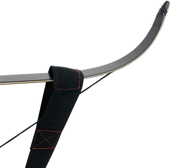 NOVASPARK Recurve Bow Stringer Tool, Heavy-Duty Nylon Strap with Anti-Slip Grip Pad for Safely Stringing Longbows, Prevents Twisted Limbs During Target Practice & Field Assembly