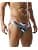 Mens Sexy Bikini Swimwear Camouflage Triangle Swim Trunks for Men 2" Stylish Swim Briefs (2551Orange, XL)
