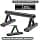 SELEWAERE Metal Parallettes Floor Workout Push Up Handles Non-Slip Pushup Bars Handstand Bars for Calisthenic Fitness Sturdy Steel Tubing Structure with Matte Paint Finish, Load up to 600 lbs