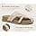 COFACE Womens Orthotic Sandals with Plantar Fasciitis Arch Support Summer Travel Fashion Flats Sandles Beach Essentials Comfort Thick Cushion Dressy Slides Breathable Woven Mesh Mules, Beige Size 8.5