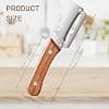 Wooden Peeler, Multifunctional Vegetable Peeler, Stainless Steel Blade Peeler with Wooden Handle, Non-Slip Fruit Peeler for Kitchen (2PCS)