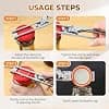 Adjustable Stainless Steel Jar Opener - Effortless Grip for Seniors & Weak Hands, Rust-Resistant Kitchen Gadget for Tight Lids (2)