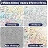 Window Privacy Film, Static Cling Colorful Crescent Design, Heat Insulation PVC Window Tint for Home and Office, 78.7 x 17.7 Inch