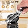 Adjustable Stainless Steel Jar Opener - Effortless Grip for Seniors & Weak Hands, Rust-Resistant Kitchen Gadget for Tight Lids (2)