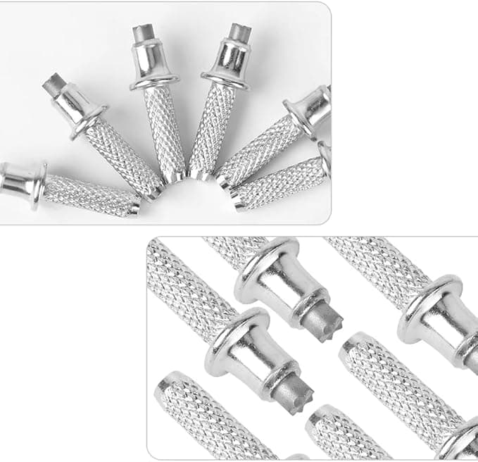 CLISPEED Alpenstock Accessories Replaceable Carbon Steel Hiking Stick Tips Trekking Pole Ferrules Outdoor Walking Stick Parts for Hiking and Trekking Alpenstock Accessory, 6 PCS