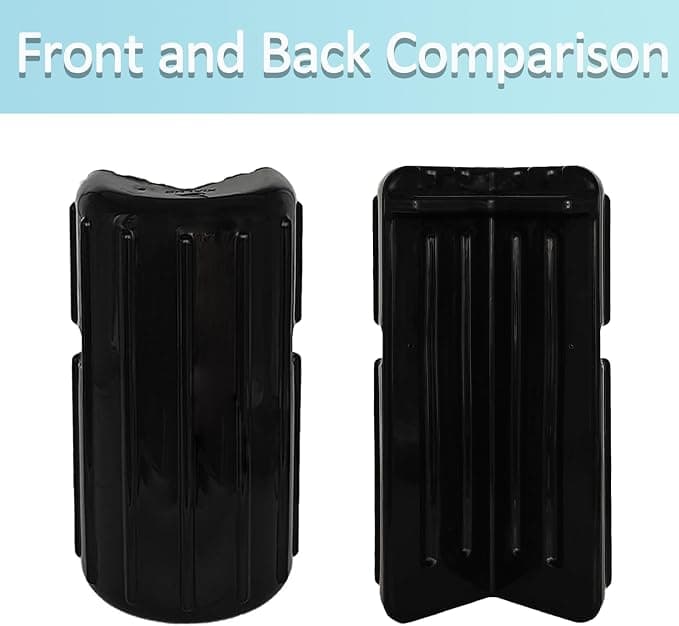 XIALUO Dock Corner Bumper Fender Inflatable Dock Protection 2Pcs Black 8"x16" Thickened The UV Marine Grade Resistant Polyvinyl Chloride Materials Protect Docks & Ships from Damage Caused collisions