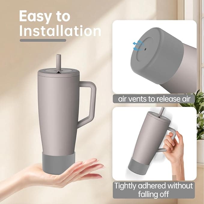 MEIJIAYOU 40 oz Boot Compatible with Brumate Era, Protective Silicone 40 oz Boot,Anti-Slip and Dent Bottle Sleeve (Grey)