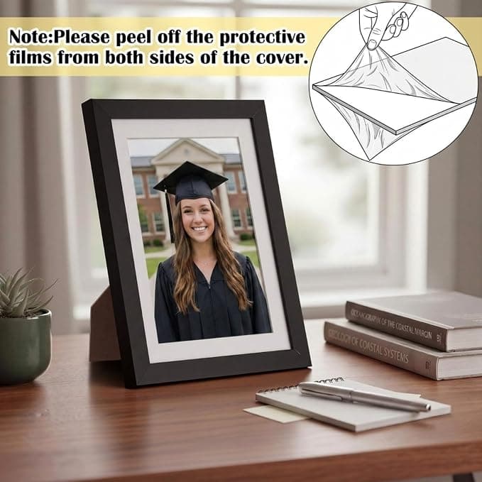 Patelai 7 Pcs Graduation Bear Set for Her Class of 2026 Graduation Gift Congrats Grad Box Gift Set Bear Compass Bracelet Photo Frame 12 oz Tumbler Keychain Card for High School College