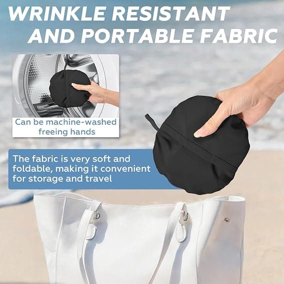 Sukeen Women's Lightweight Adjustable Bucket Hat for Summer Outdoor Use,Breathable & Soft Sun Hat UV Protection and Quick-Dry Black