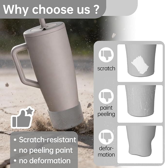 MEIJIAYOU 40 oz Boot Compatible with Brumate Era, Protective Silicone 40 oz Boot,Anti-Slip and Dent Bottle Sleeve (Grey)