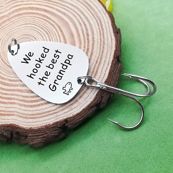 Grandpa Pawpaw Fishing Hooks Gifts for Fishermen Christmas Birthday Gifts We Hooked The Best Grandpa Fishing Lures Hook Angler Fishermen Granddad Retirements Gift Form Grandkid Granddaughter
