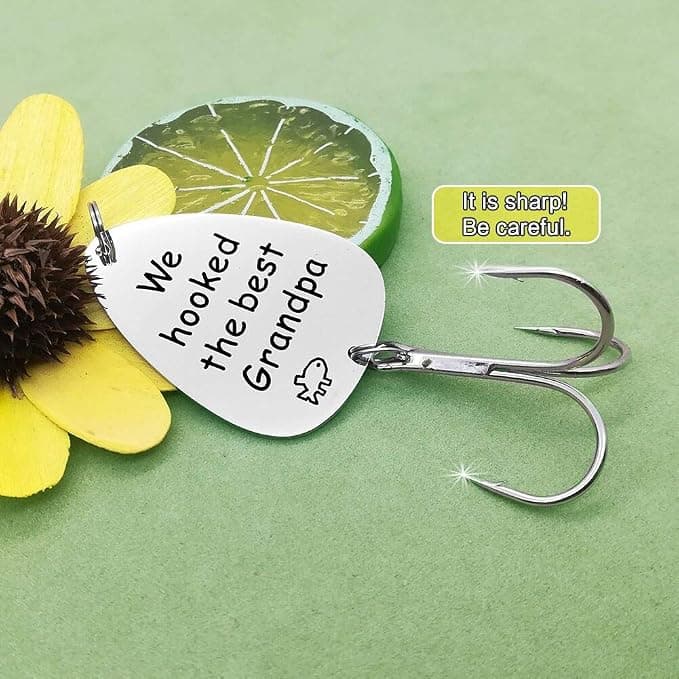 Grandpa Pawpaw Fishing Hooks Gifts for Fishermen Christmas Birthday Gifts We Hooked The Best Grandpa Fishing Lures Hook Angler Fishermen Granddad Retirements Gift Form Grandkid Granddaughter