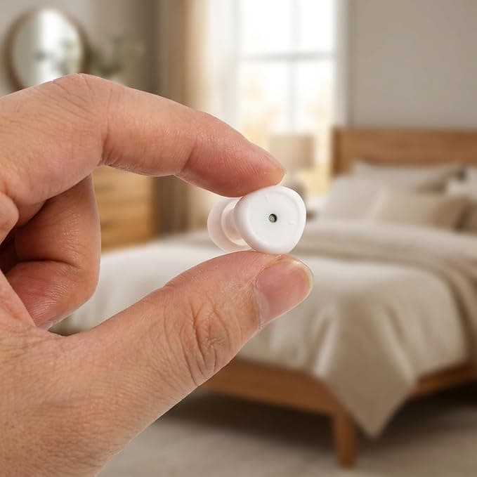 Ear Plugs for Sleeping Noise Cancelling:Reusable Ear Plugs for Noise Reduction for Snoring/Concerts/Travel/Shooting - Soft Silicone Sleep Earplugs with 6 Ear Tips & Bag(White)