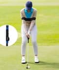 Golf Grip Trainer & Connection Band, Club Grip Trainer Aid Attachment and Swing Correcting Arm Band Kit for Right Handed Men Women Golfer Beginner Fix and Elbow Position(Blue)