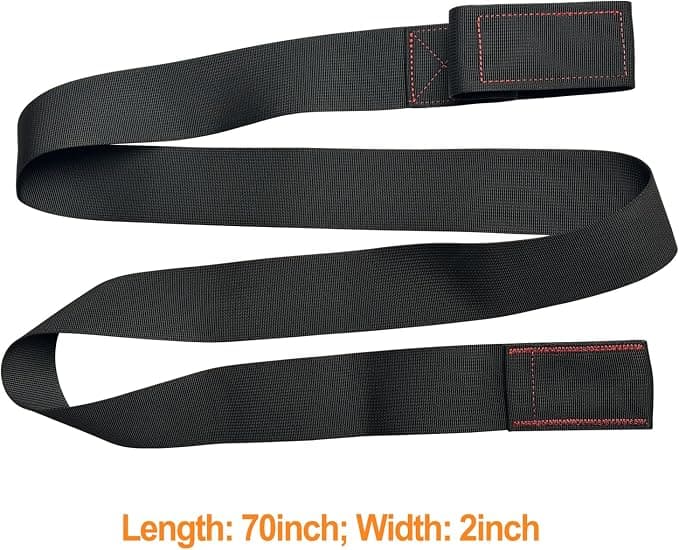 NOVASPARK Recurve Bow Stringer Tool, Heavy-Duty Nylon Strap with Anti-Slip Grip Pad for Safely Stringing Longbows, Prevents Twisted Limbs During Target Practice & Field Assembly