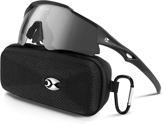 suoso Sports Cycling Sunglasses for Men: Lightweight UV Protection Polarized Sun Glasses for Youth Baseball Softball Running