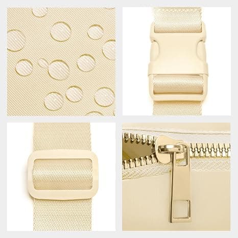 Gitus Birthday Gifts for 8 9 10 11 12 13 Year Old Girls Personalized Fanny Pack Crossbody Bags with Initial Letter Patch Belt Bag for Teen Girls Cute Trendy Stuff Travel Essentials (Beige-T)