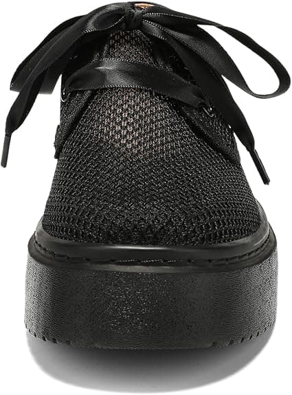 BEAUSEEN Women's Breathable Mesh Loafers - Slip On Casual Driving Shoes Lightweight Comfortable Walking Boat Shoes Black,11 US