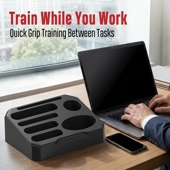 FitBeast Grip Trainer Organizer, Compact Storage Holder for Hand Grip Strengthener Set