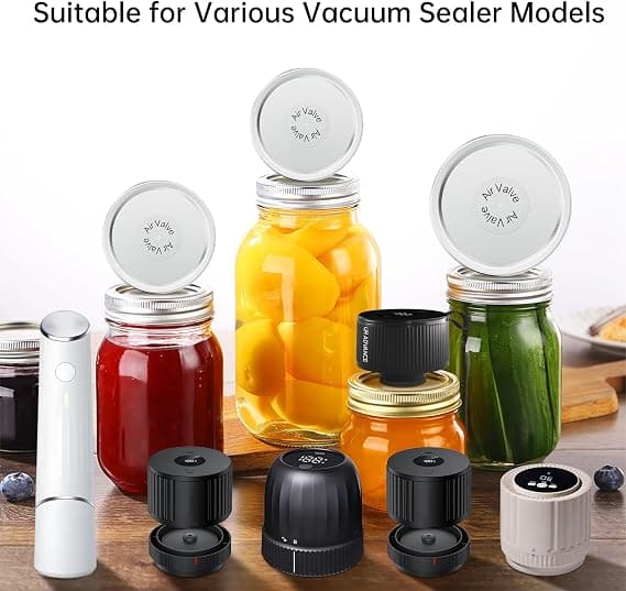 UR ADVANCE 50PCS Canning Lids - 25 Wide Mouth(3.31") & 25 Regular Mouth(2.67") Mason Jar Lids, Vacuum Seal for Ball, Kerr Jars, Compatible with Electric Vacuum Sealers, Food Grade Canning Supplies