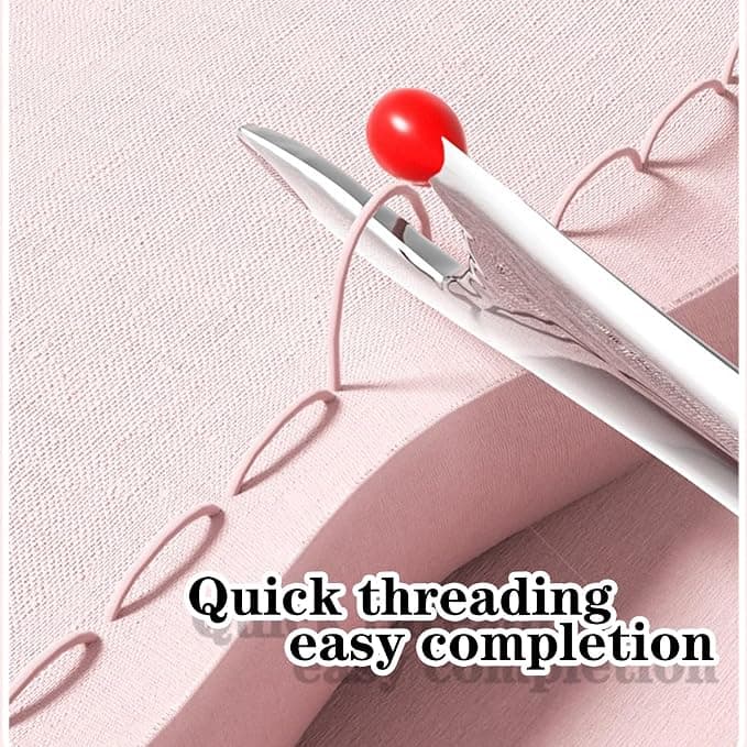 Upgraded 2 in 1 Automatic Needle Threader and Seam Ripper for Hand Sewing,Easy Threader and Seam Tool,Sewing Kit,Quilting Supplies (1Pcs-Green)