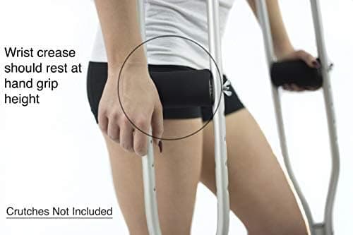 Crutch Pads and Hand Grip Covers, Underarm Padding Cushion Set | Premium moisture-wicking foam helps relieve pressure, pillow-soft and breathable, machine washable, for youth and adults
