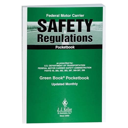 Federal Motor Carrier Safety Regulations Pocketbook | Softbound, English, 5" x 7", Easy Access to FMCS Regulations, FMCSR Pocketbook, DOT Compliant