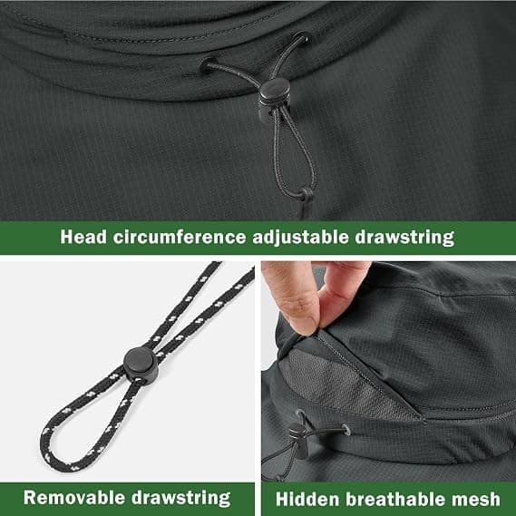 Sukeen Bucket Hat, Waterproof, Skin-Friendly, Shields Neck, Quick-Dry Hat