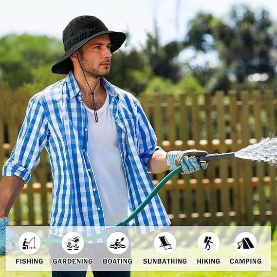 Sukeen Bucket Hat, Waterproof, Skin-Friendly, Shields Neck, Quick-Dry Hat