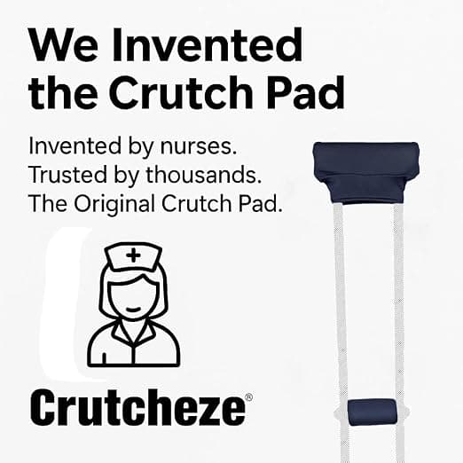 Crutch Pads and Hand Grip Covers, Underarm Padding Cushion Set | Premium moisture-wicking foam helps relieve pressure, pillow-soft and breathable, machine washable, for youth and adults