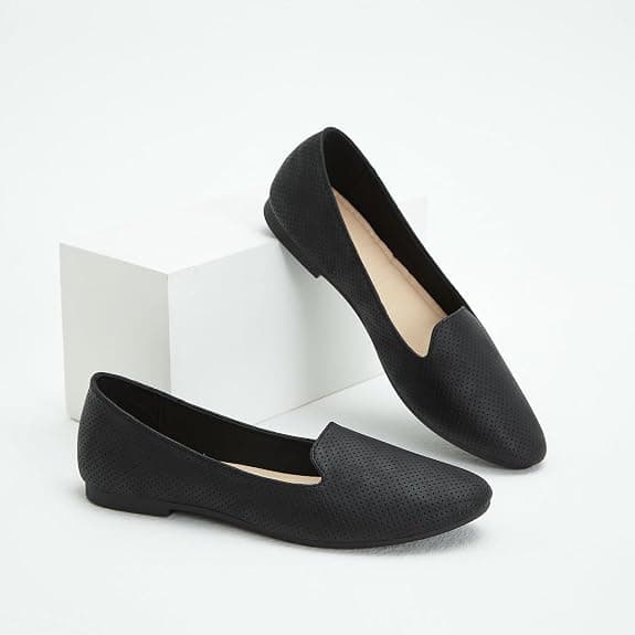 MEFOUND Ballet Flats Shoes for Women Dress Shoes Comfortable Dressy Casual Business Slip on Shoes Loafers