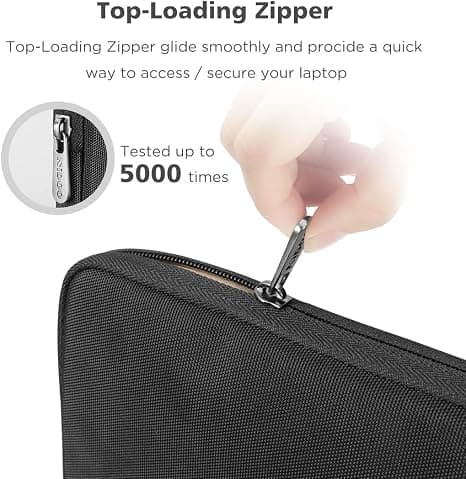 NIDOO 11 Inch 13 Inch Laptop Sleeve Computer Carrying Case Bag for 13" iPad Pro M2 M4 / 13" iPad Air M2/ 13" Surface Pro 10 9 8 7 X/ 13" MacBook Pro Air/12.7" Lenovo Tab P12 / 13.4" XPS 13 Plus, Black