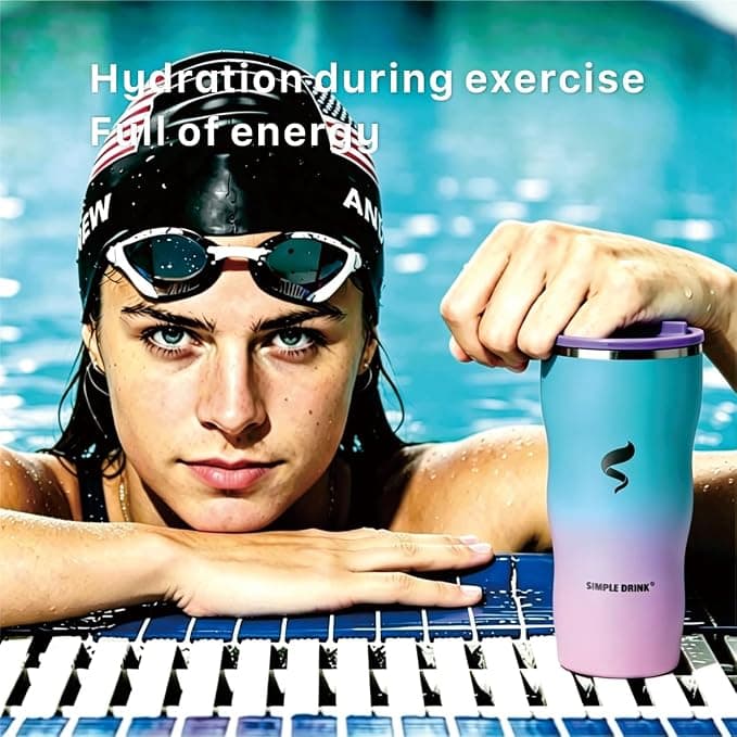 30 oz Insulated Tumbler with Straw and Lid, Mermaid Dream | 18/8 stainless steel, double-wall vacuum insulation, BPA-free materials, reusable straw, for everyday hot and cold drinks.