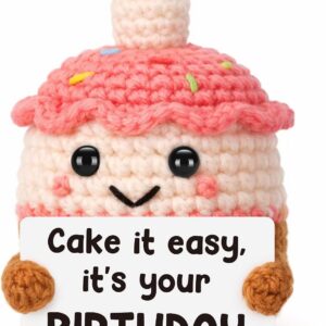 WZHENAINI Funny Grandpa Gifts Cute Crochet Dog Birthday Gifts for Grandpa Papa from Granddaughter Grandkids, Best Great Grandfather Gift Idea Christmas Retirement Father's Day Small Cool Things
