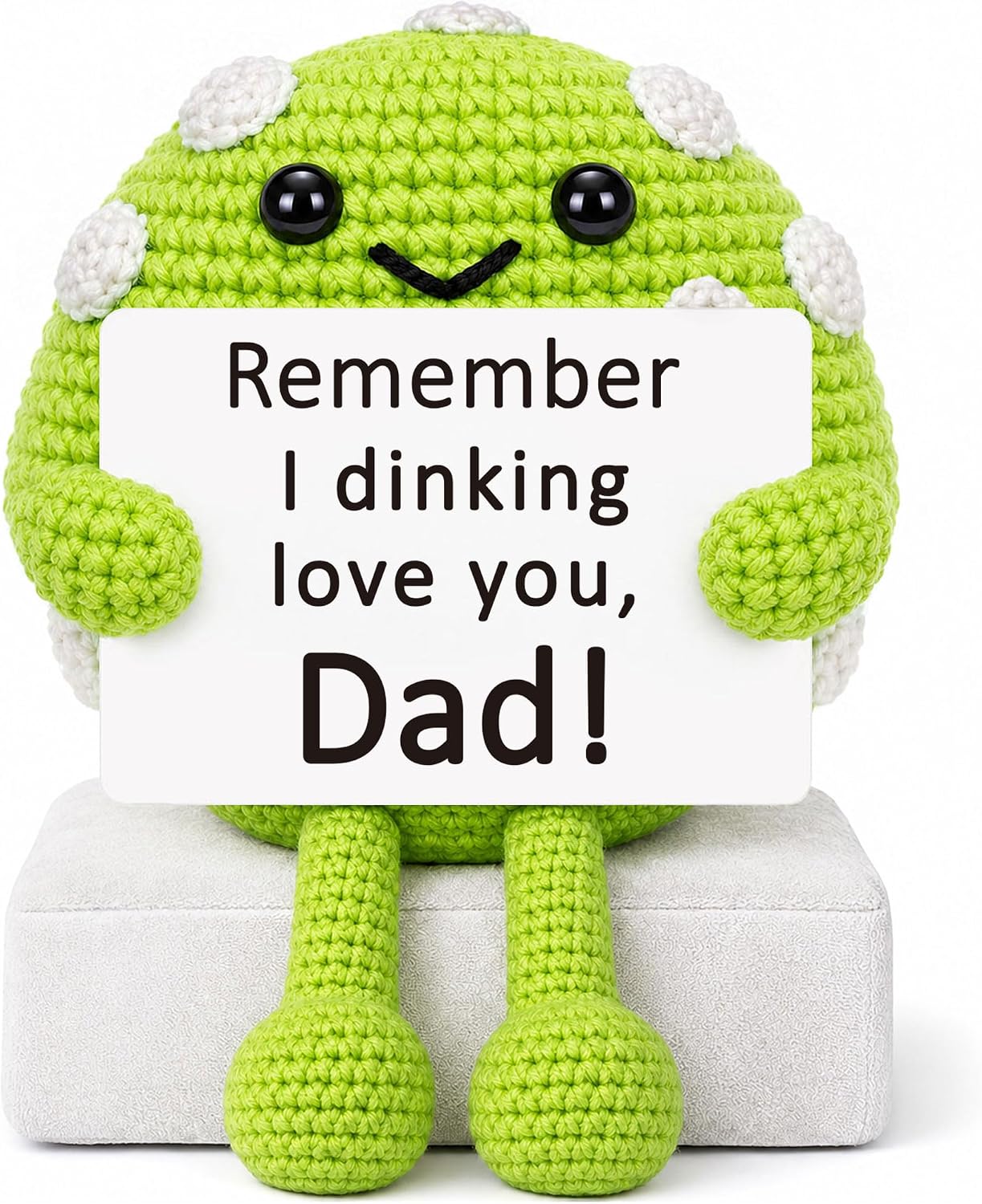 WZHENAINI Funny Grandpa Gifts Cute Crochet Dog Birthday Gifts for Grandpa Papa from Granddaughter Grandkids, Best Great Grandfather Gift Idea Christmas Retirement Father's Day Small Cool Things - Image 6